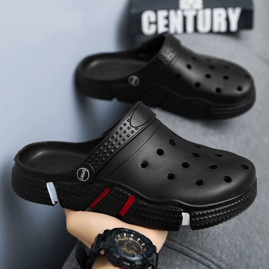 Black Slip-On Clogs